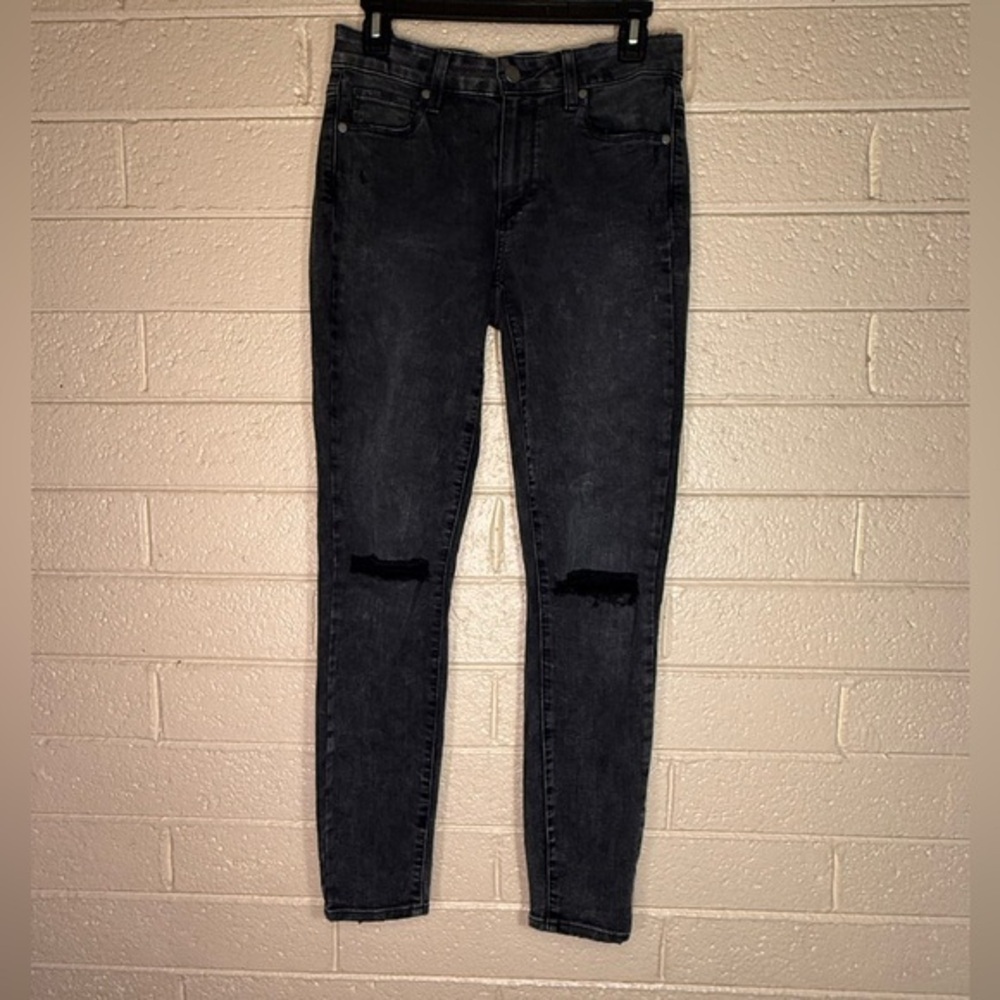 PAIGE Women's Dark Gray Skinny Jeans